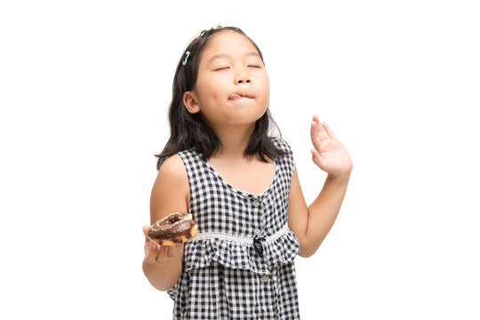 Child with donut.