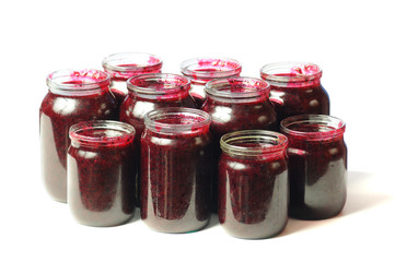 Health-giving canned vitamins in jars