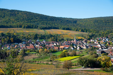Fototapeta premium Orschwihr im südlichen Elsass in Frankreich