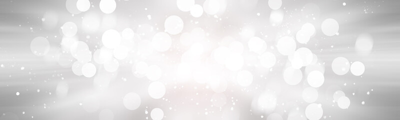 white and gray Christmas light with snowflake bokeh background, Winter backdrop wallpaper.