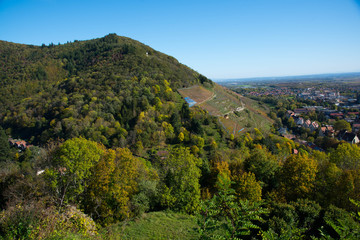 Fototapeta premium Blick auf Thann im südlichen Elsass in Frankreich
