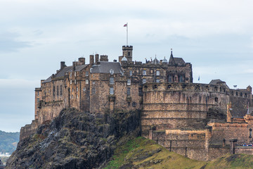 Close view of Edinburgh castle