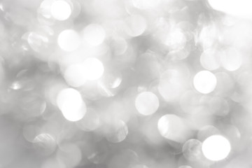 Obraz premium white blur abstract background. bokeh christmas blurred beautiful shiny Christmas lights