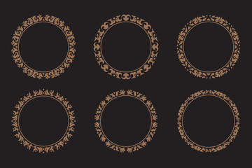 Abstract circle ornamental collection
