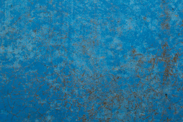 Abstract background of a blank wall painted blue