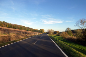 Fototapeta premium staatsstraße 2262 von Schlüsselfeld nach Reichmannsdorf
