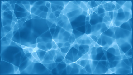 Fototapeta na wymiar Water surface texture background concept. Top view of pure blue water in the pool with light reflections. 