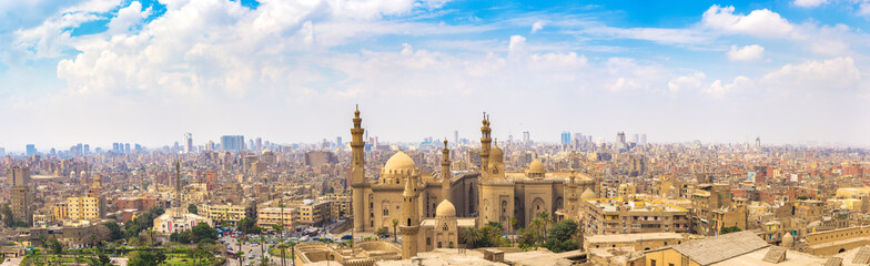 Sultan Hassan Mosque panorama - obrazy, fototapety, plakaty