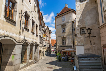 Obraz premium Street in Steyr - a town in Austria.