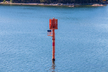 Sea mark in the Archipelago Sea in Finland.