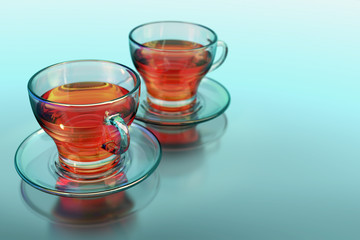 Dos tazas de t&eacute;