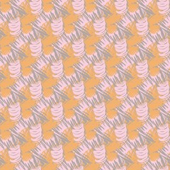 seamless abstract pattern. gray, orange and pink stripes