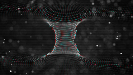 Futuristic Glitch background. Abstract pixel noise glitch error video damage like Vhs glitch. Pattern for wallpaper design. Screen error effect. Abstract background. Medical background. Cosmic © RDVector