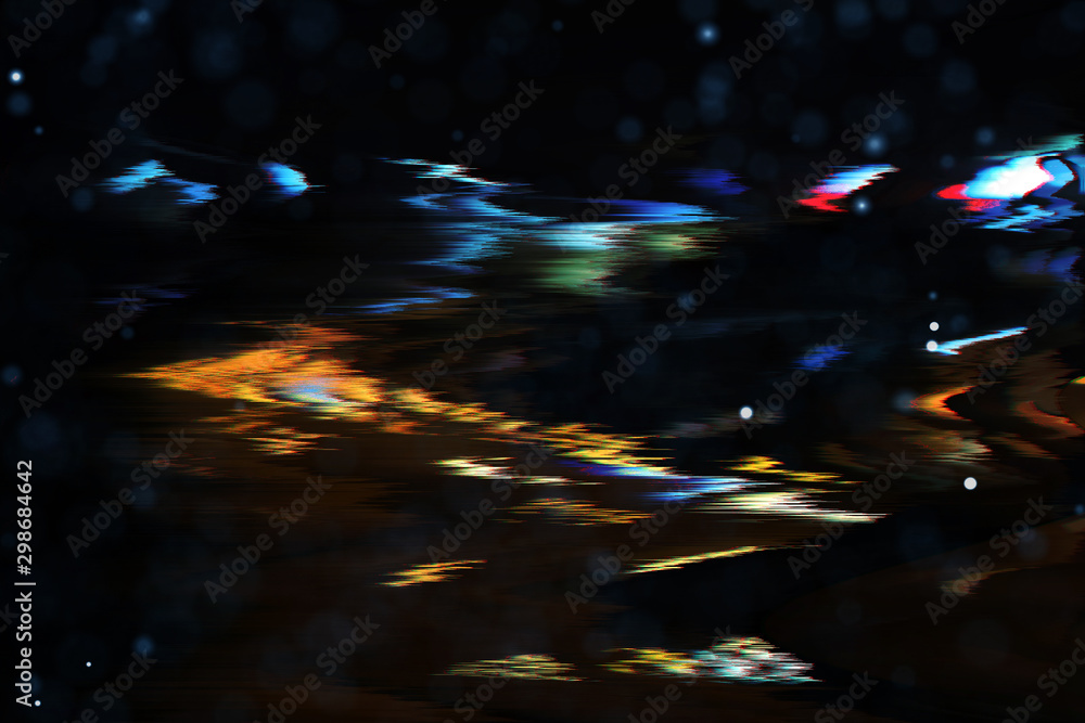 Aufkleber futuristic glitch background. abstract pixel noise glitch error video damage like vhs glitch. patter