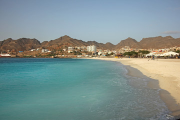 São Pedro Beach, Mindelo on Sao Vicente Island, Cape Verde Islands, Atlantic.