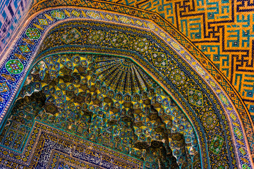 Registan, an old public square in Samarkand, Uzbekistan