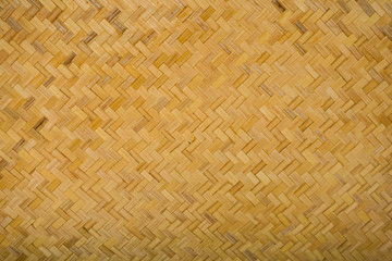 Background wickerwork from the bamboo surface.