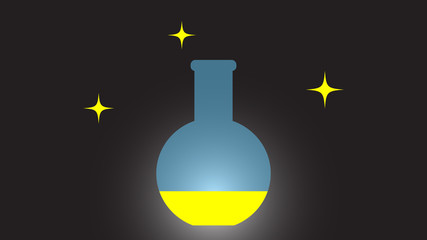 Flask icon vector design. Science icons 