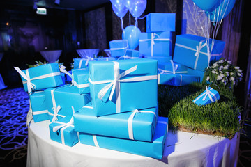 Christmas gift boxes, holiday gifts for loved ones, event festive decoration