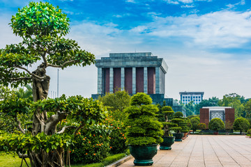 Obraz premium The President Ho Chi Minh Mausoleum in Hanoi, Vietnam