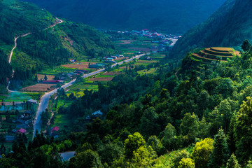 Lanscape view of Ha Giang province, Vietnam