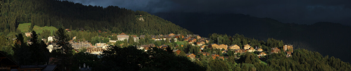 Fototapeta na wymiar Alpine Village