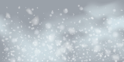 Snowflakes, snowfall.