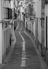 street in jerez de los caballeros (Badajoz--Spain)