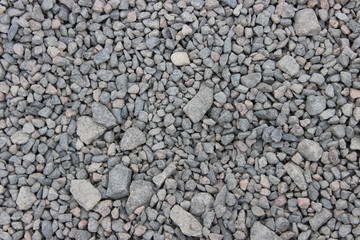 Stones of different sizes and shapes. Moscow. Russia.