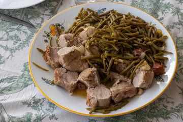 Filet de mignon et haricots verts