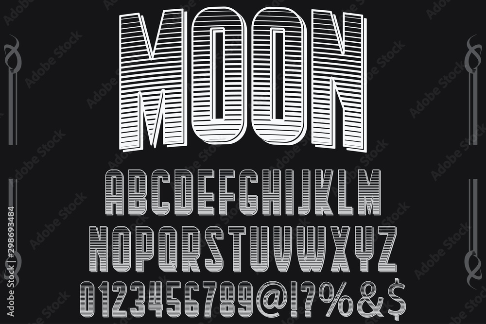 Poster abc font alphabet alphabet font. typography modern style gold font set. vector illustration label de