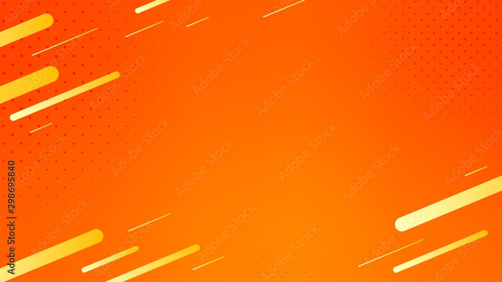 Poster blurred background. geometric shapes. abstract orange gradient design. dynamic shapes background. la