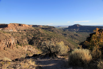 Canyon Rio Grande in New Mexico, USA