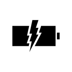 Battery icon trendy