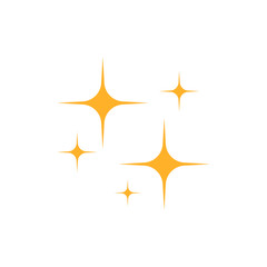 Shine vector icon isolated on white background. Vector illustration.