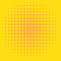 Background template design with yellow dots