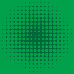 Background template design with green dots