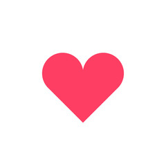 Heart icons vector shape on white