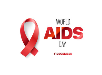 World aids day vector card