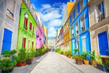 Zelfklevend Fotobehang Straat in Parijs © adisa