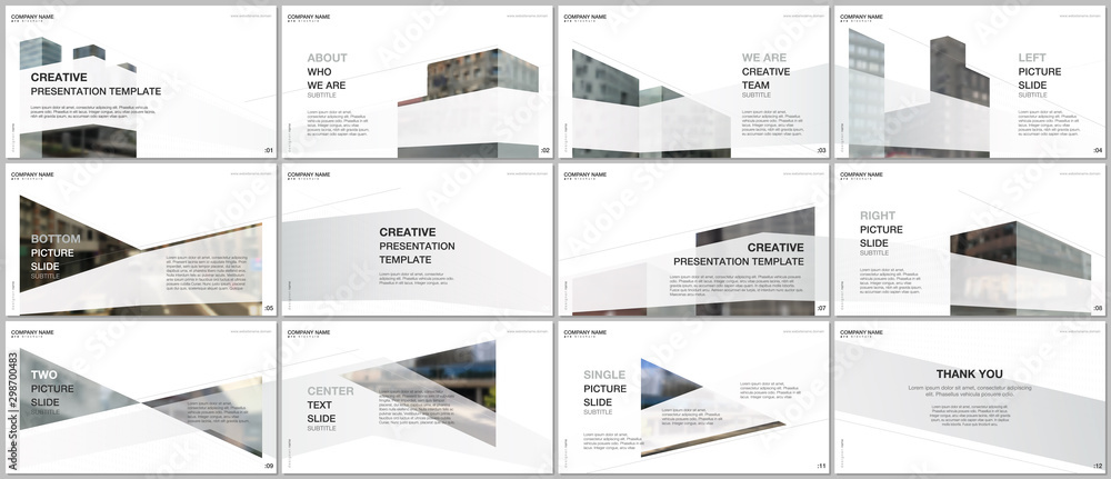 Canvas Prints presentations design, portfolio vector templates with architecture design. abstract modern architect
