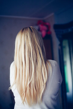 long blond hair back view
