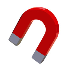 magnet realistic vector illustration isolated