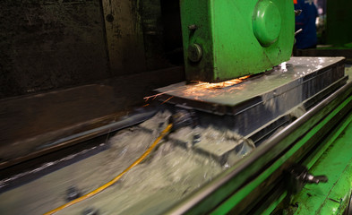 Machinery at production plant view