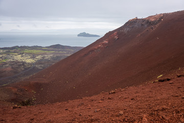 Eldfell crater, Vestmannaeyjar, Iceland