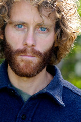 Man with Beard and Blue Eyes