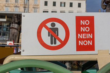 No People Sign