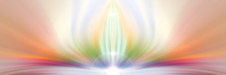 Abstract futuristic multi color energy flower. Color background.
