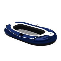 realistic vector illustration isolated inflatable boat