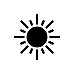 Sun icon trendy